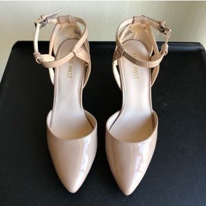 Nine West Nude Wedges Sz 7